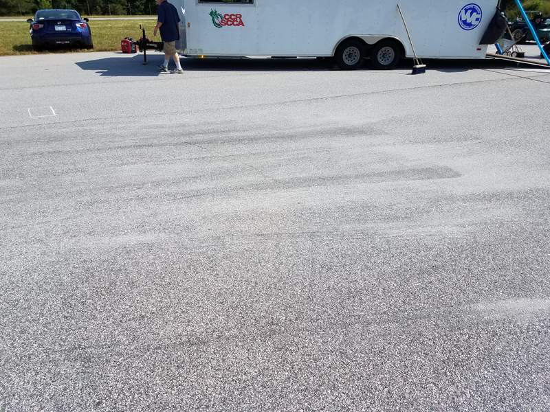 Start line after packing up the cones
